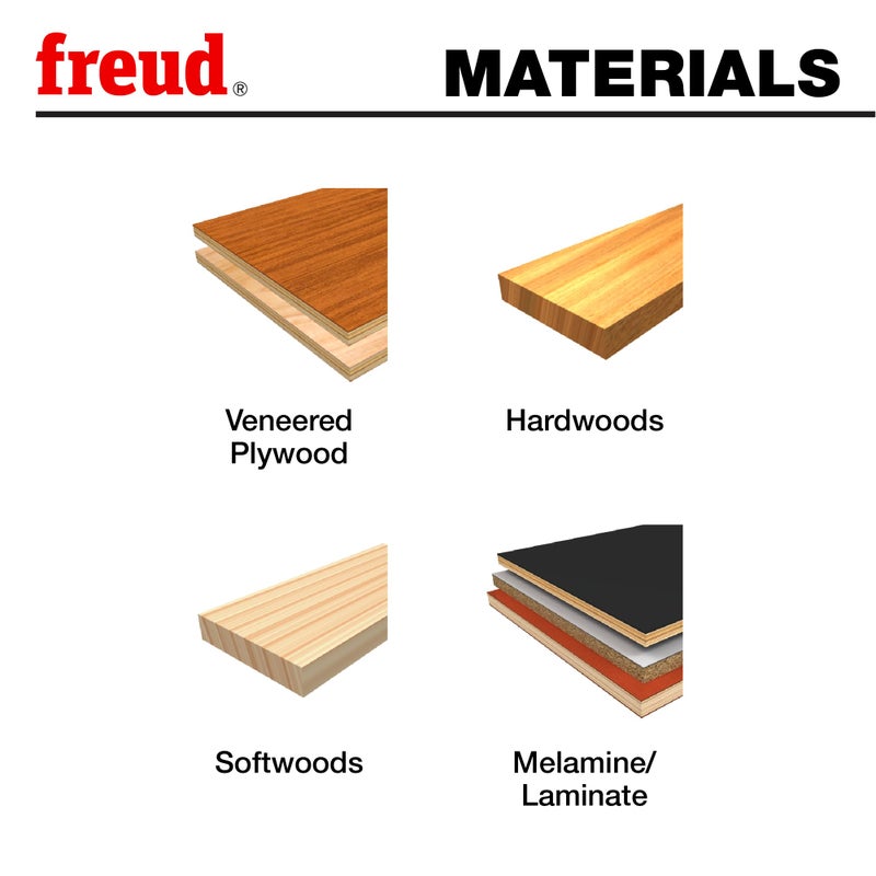 Freud 1/2" Top & Bottom Bearing Flush Trim Router Bit with Tico Hi-Density Carbide for Maximum Performance - Ideal for Template Work & Laminate Routing, 1/2" Diameter, 1/4" Shank, 2 Cutters - 50-501 - Image 3